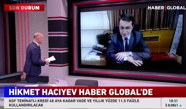 Hikmət Hacıyev Türkiyənin Haber Qlobal kanalına müsahibə verib