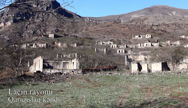 Laçın rayonunun Qarıqışlaq kəndindən videogörüntülər