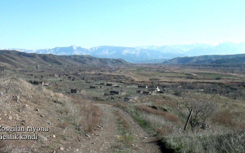 Zəngilanın Genlik kəndinin videogörüntüləri