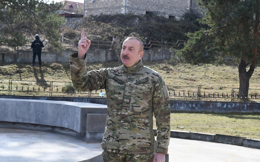 İlham Əliyev: “Bu yoldan keçərək Ordumuz Şuşanı azad etdi” - VİDEO