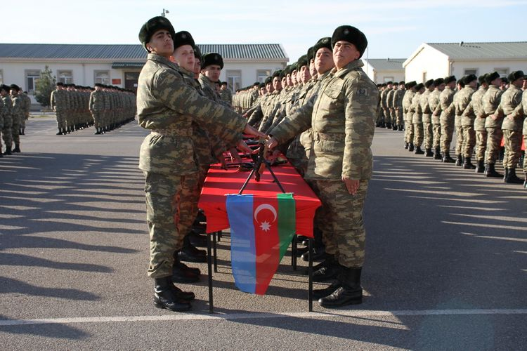 Azərbaycan Ordusunda andiçmə mərasimləri keçirilib - FOTO