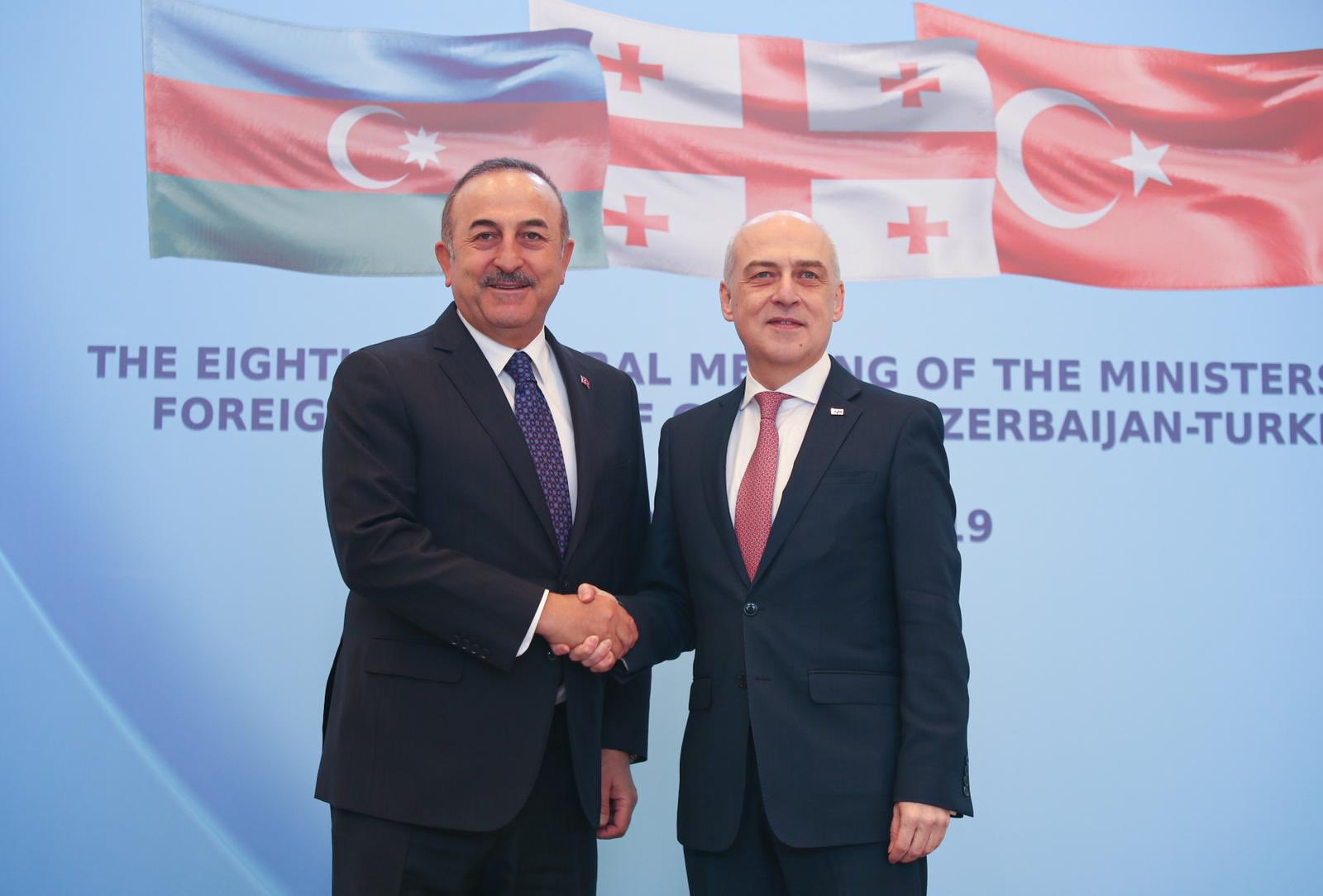 Çavuşoğlu Zalkaliani ilə Qarabağı müzakirə etdi