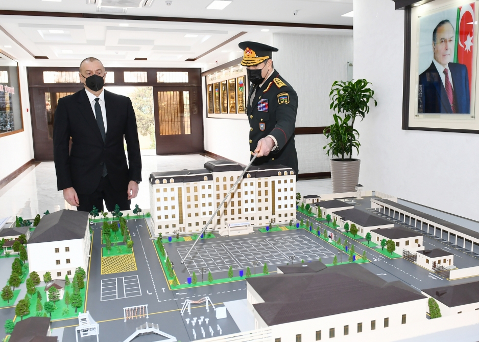 Prezident Daxili Qoşunların  “N” hərbi hissəsinin açılışında iştirak edib - FOTO