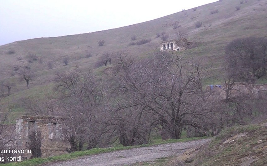 Ermənilərin viran qoyduğu Füzulinin Arış kəndi — VİDEO