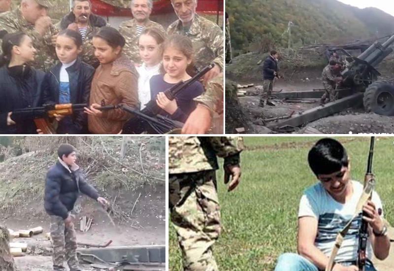 Yerli və xarici QHT-lər hesabat hazırladı - Ermənilər müharibə zamanı uşaqları vəhşiliklərə cəlb ediblər - FOTO