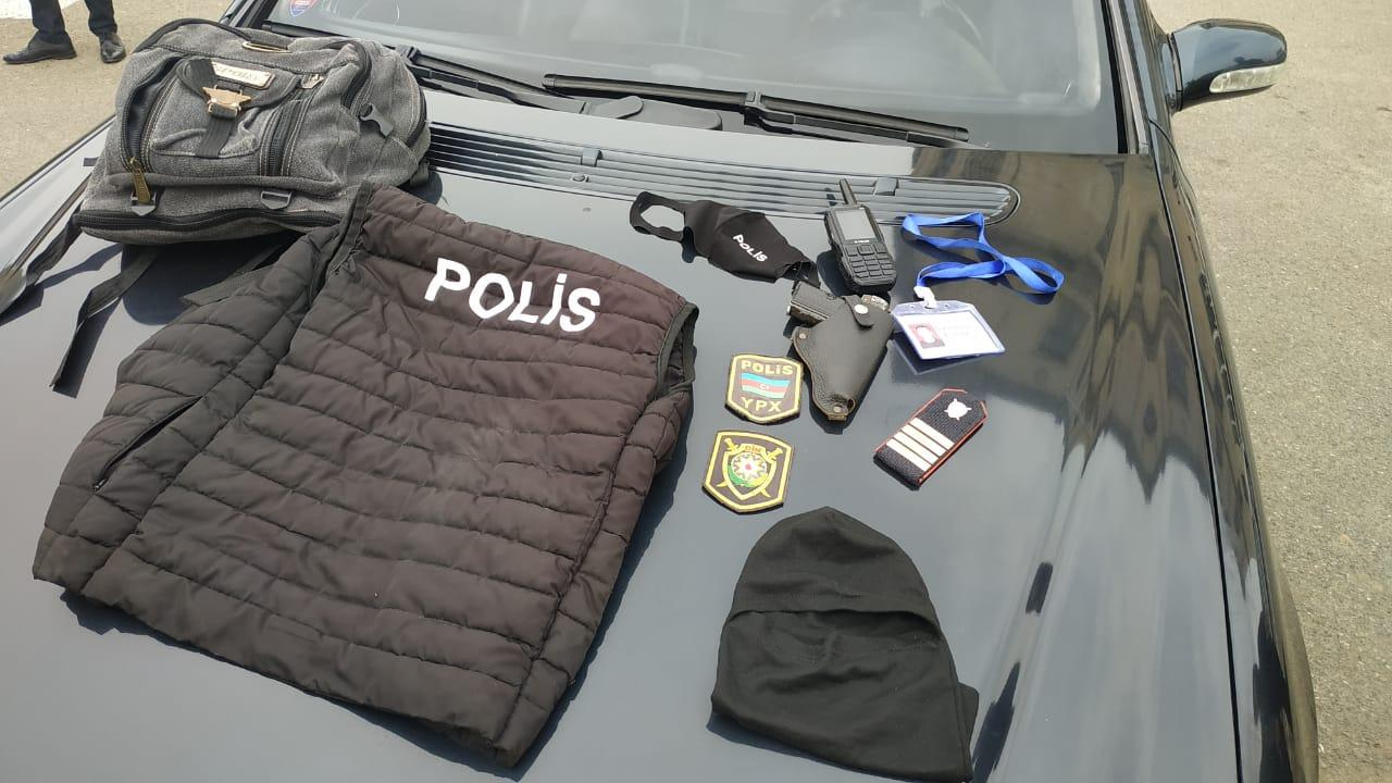 Lənkəranda saxta polis əməkdaşı saxlanıldı - FOTO 