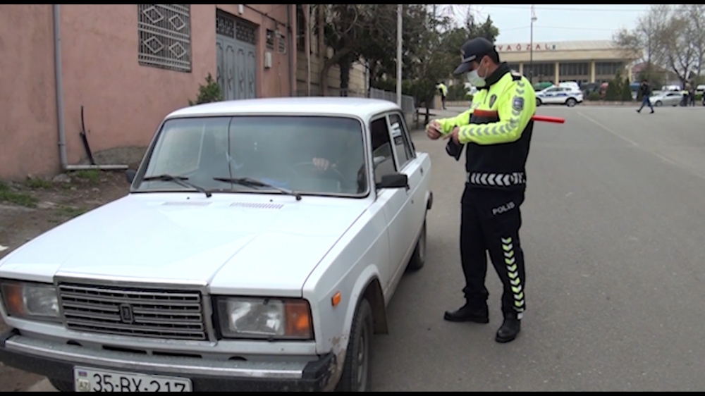 Yol polisi qərb rayonlarında reyd keçirdi - AZƏRBAYCANDA - FOTOLAR