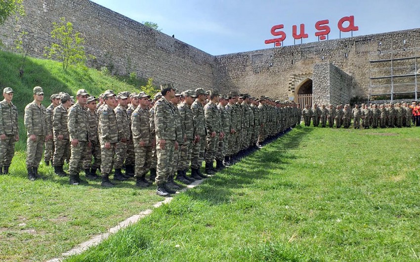 “Əsgər marşı” Şuşada səsləndi – VİDEO