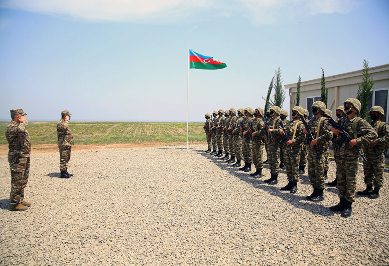 Azad olunan ərazilərdə yeni hərbi hissələr açıldı - FOTO