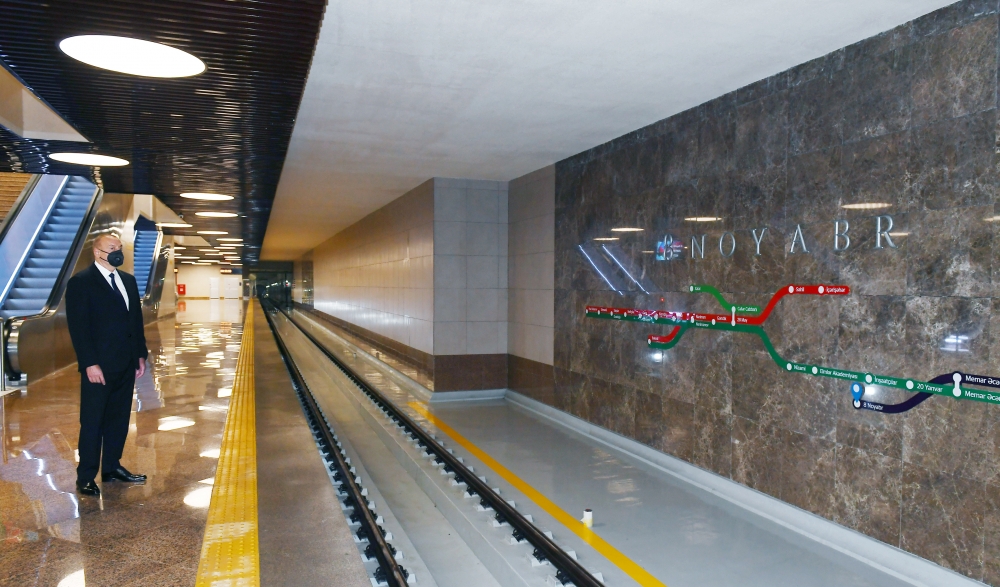 “8 Noyabr” metro stansiyası istifadəyə verildi - FOTO/VİDEO