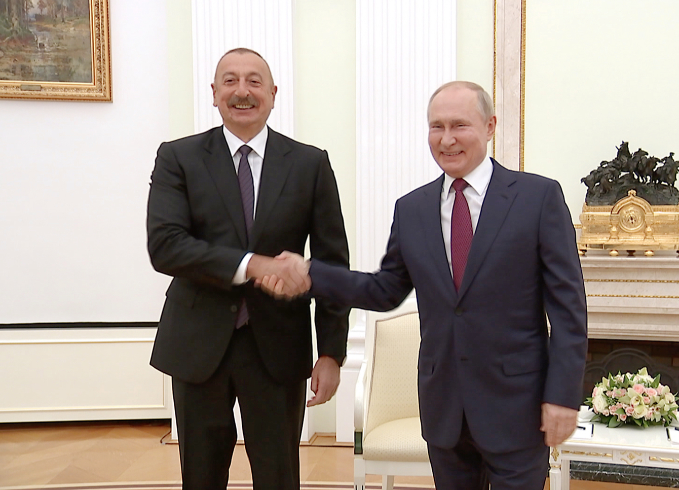 İlham Əliyev və Vladimir Putin arasında görüş başladı - FOTO/VİDEO