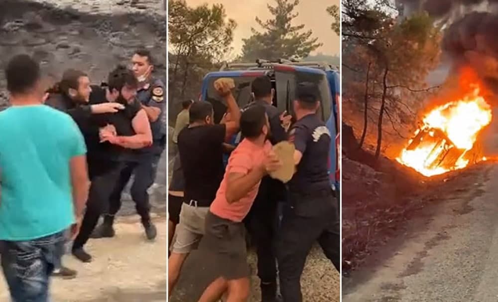 Türkiyədə meşə yanğını törədən 2 nəfər saxlanıldı - VİDEO
