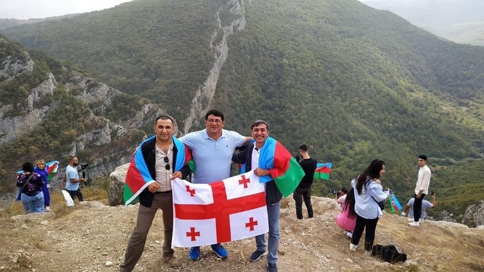 Gürcüstan bayrağı Şuşada dalğalandı - FOTO