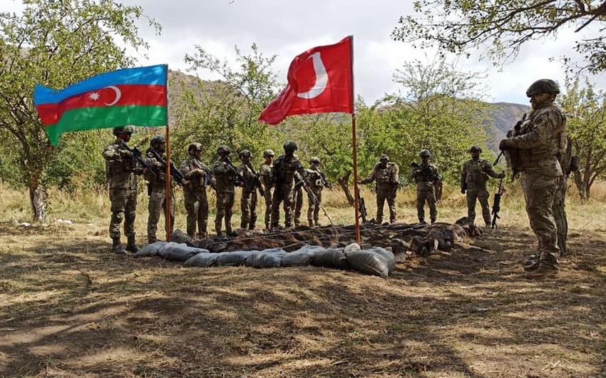 Laçında Azərbaycan-Türkiyə birgə təlimi başladı - FOTO