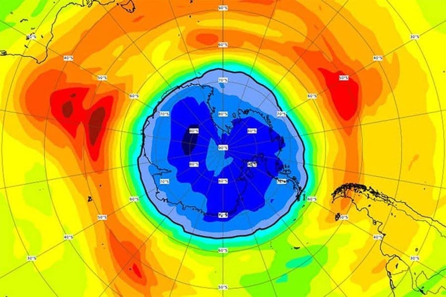 ŞOK: Cənub Qütbündə ozon dəliyinin ölçüsü Antarktidadan böyük oldu