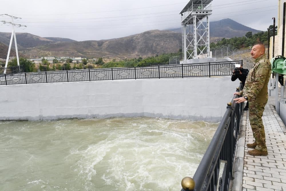 İlham Əliyev Suqovuşanda Kiçik Su Elektrik stansiyalarının açılışını etdi - FOTO/VİDEO