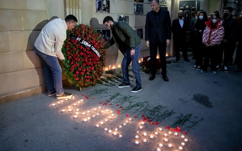 Gürcüstanın Azərbaycandakı səfirliyində dövlət bayrağı ENDİRİLDİ - FOTO 