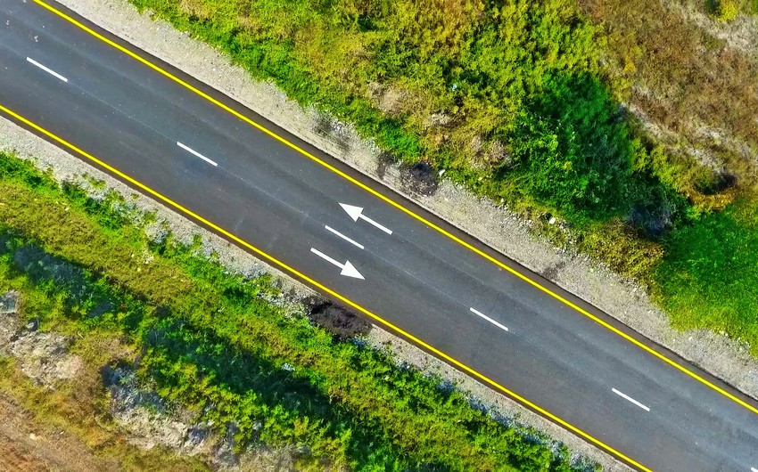 Şabranda avtomobil yolu yenidən quruldu - FOTO