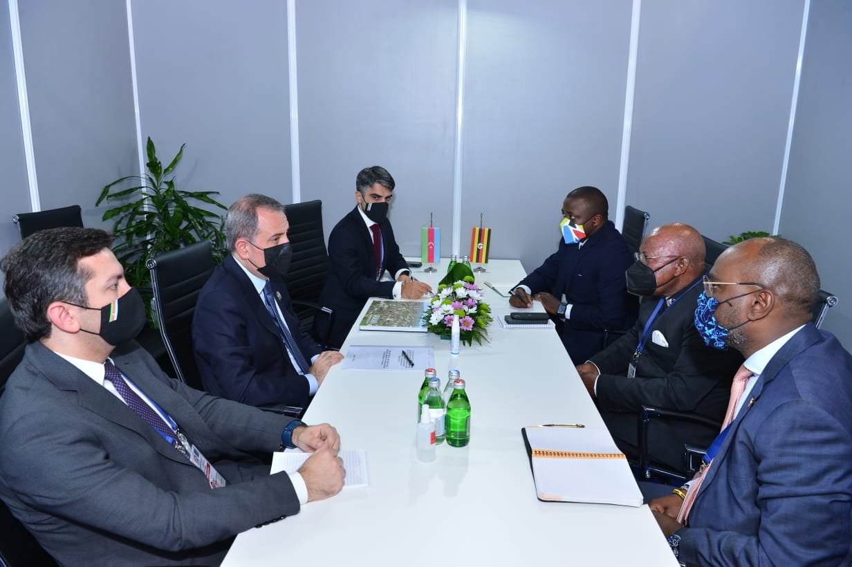 Ceyhun Bayramov Uqanda prezidenti ilə görüşdü - FOTO 