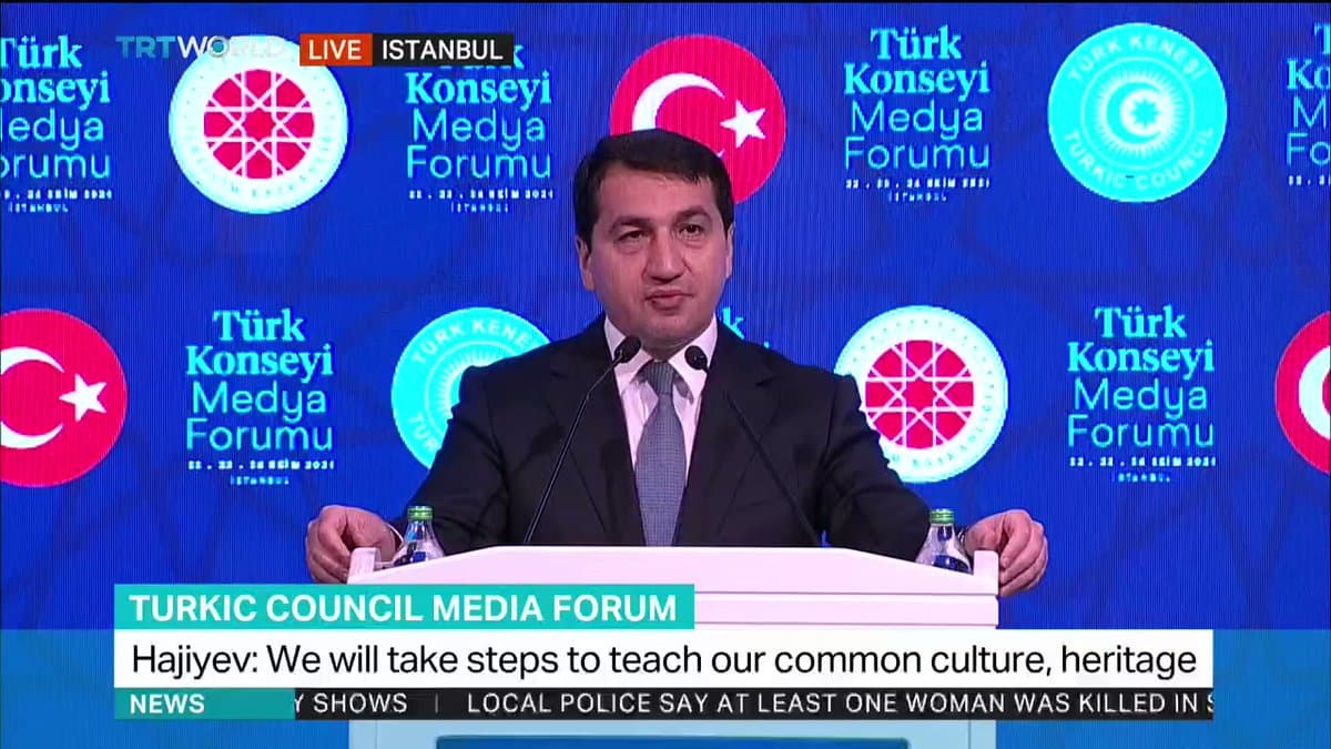 Hikmət Hacıyev İstanbulda Türk Şurası Media Forumunda iştirak edir - VİDEO 