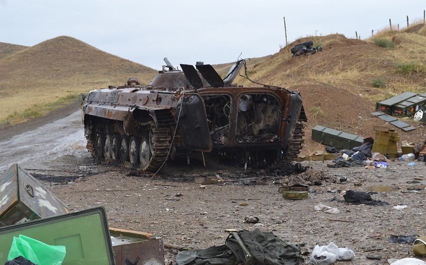 2-ci Qarabağ savaşından yeni görüntülər: erməni tankı belə vuruldu - VİDEO