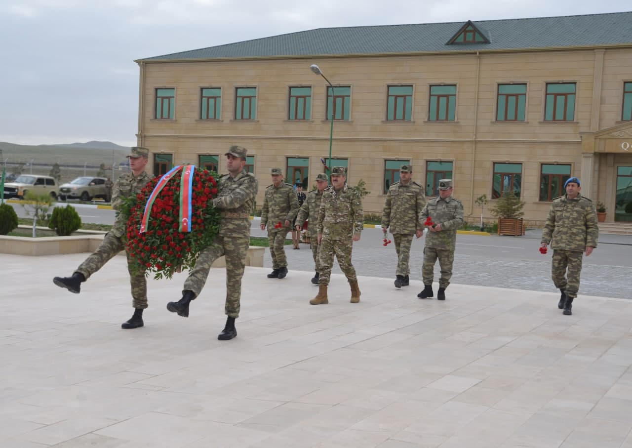 Zəfər Günü münasibətilə hərbi hissədə tədbir keçirildi - FOTO