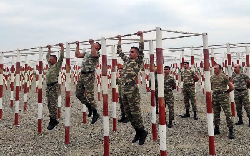 Azərbaycan Ordusunun tabor komandirləri arasında yarış keçirildi - FOTO