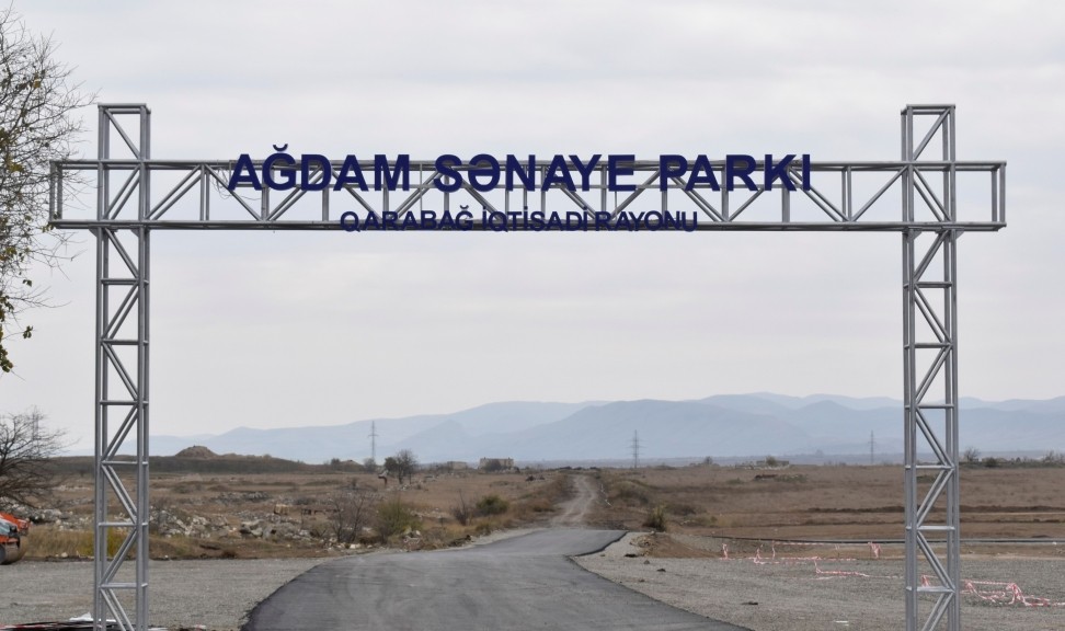 Ağdam Sənaye Parkı elektrik enerjisi və su ilə təchiz edildi - RƏSMİ