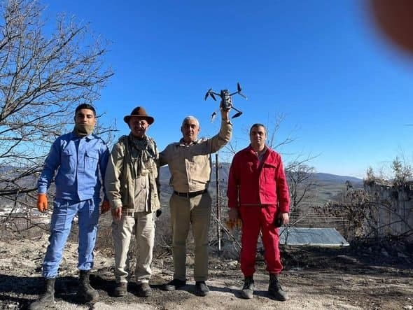 Reza Deqatinin Şuşada itən dronu tapıldı - FOTO