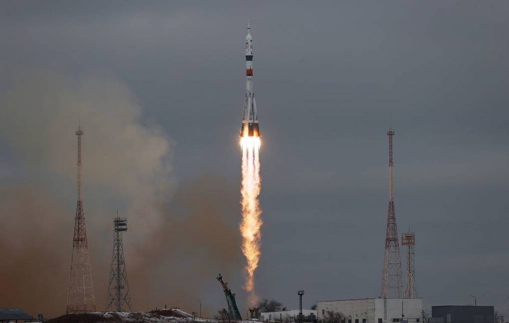 TASS informasiya agentliyinin müxbiri kosmosa uçdu - VİDEO