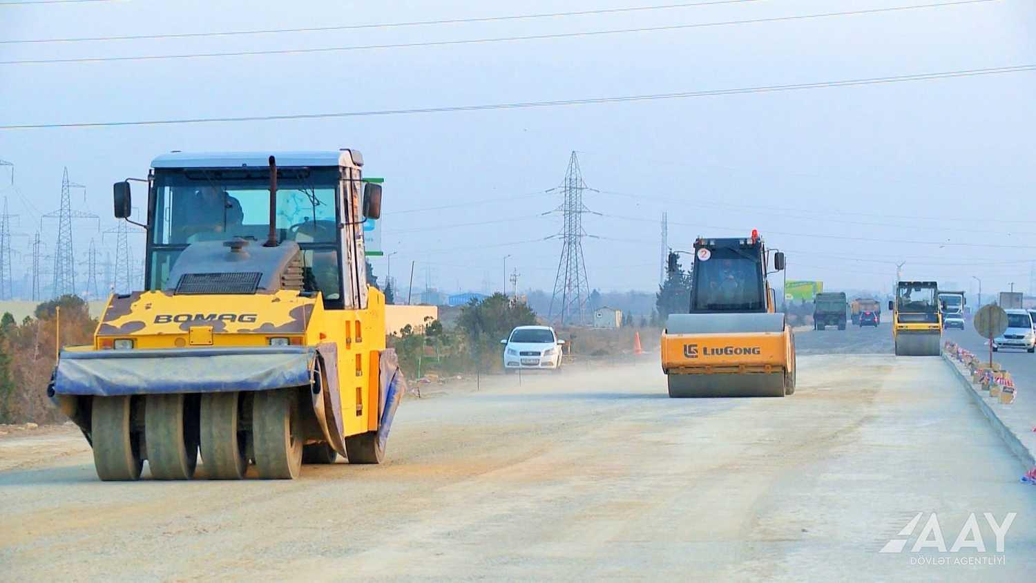 Hacı Zeynalabdin Tağıyev - Sumqayıt avtomobil yolu genişləndirilir – FOTO-VİDEO