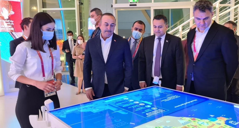 Çavuşoğlu “Dubay Ekspo-2020”dəki Azərbaycan pavilyonunda oldu - FOTO