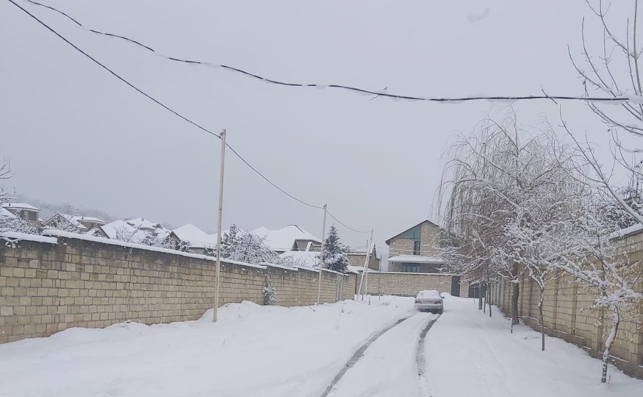 Şimal bölgəsinə yeni ilin ilk qarı yağdı - FOTO