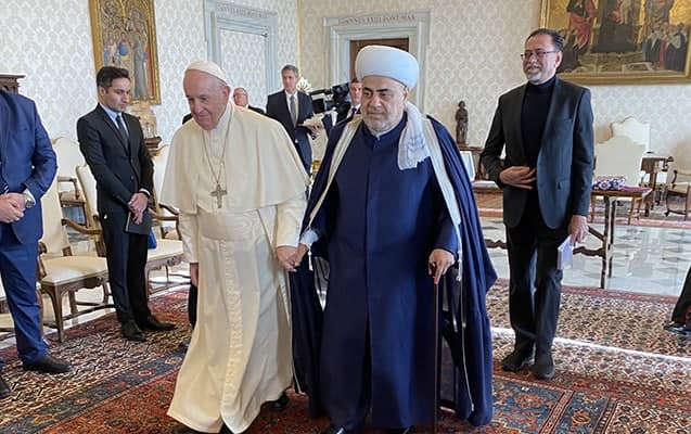 Allahşükür Paşazadə Roma Papası ilə görüşdü - YENİLƏNİB - FOTO