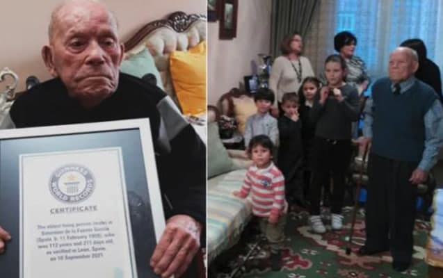 Dünyanın ən yaşlı kişisi vəfat etdi - FOTO