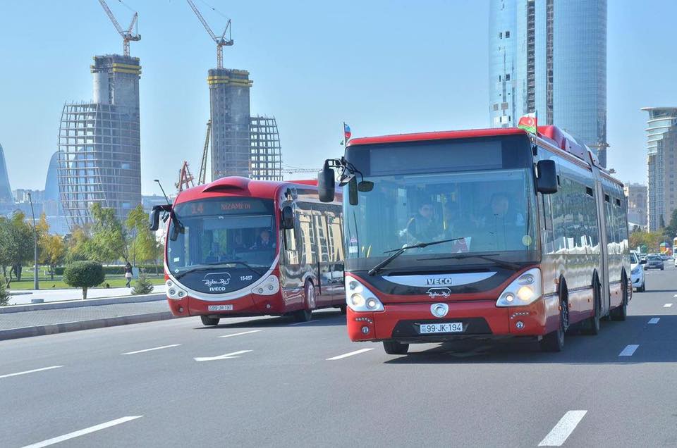 Bakıda 5 marşrut xəttinin hərəkət sxemi müvəqqəti DƏYİŞDİRİLİR