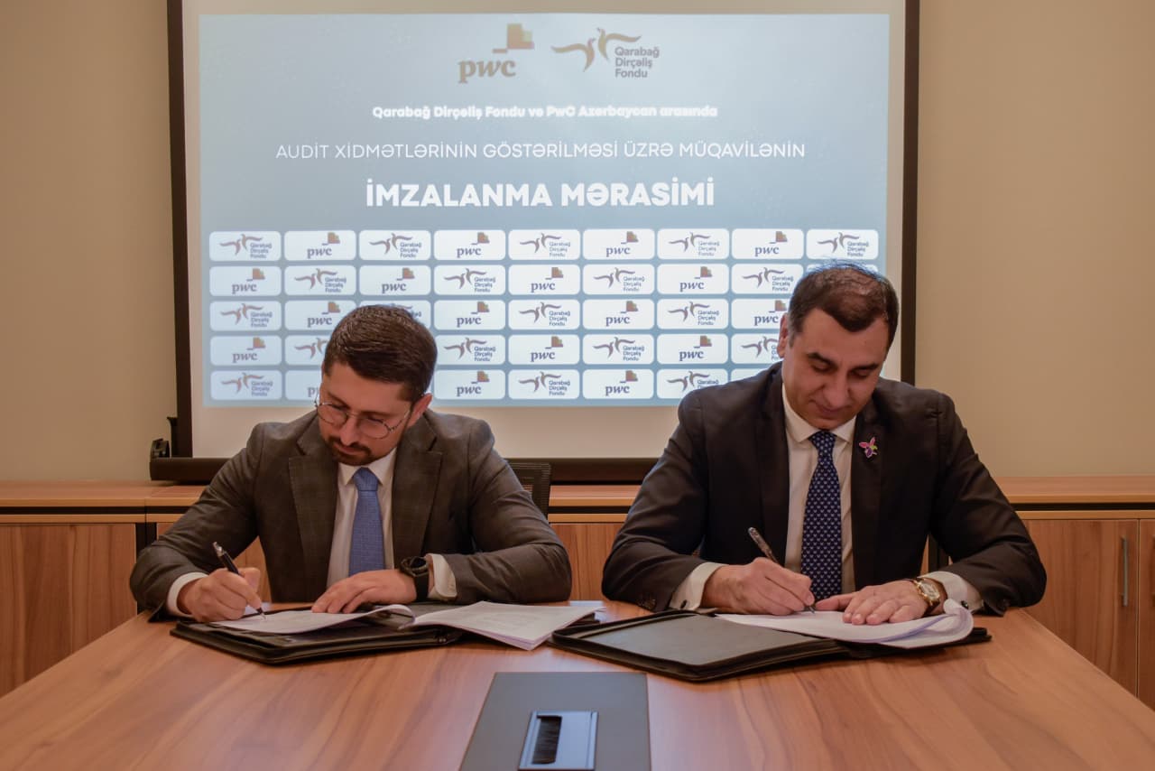 PwC Azərbaycan Qarabağ Dirçəliş Fondunun audit partnyoru seçildi - FOTO 