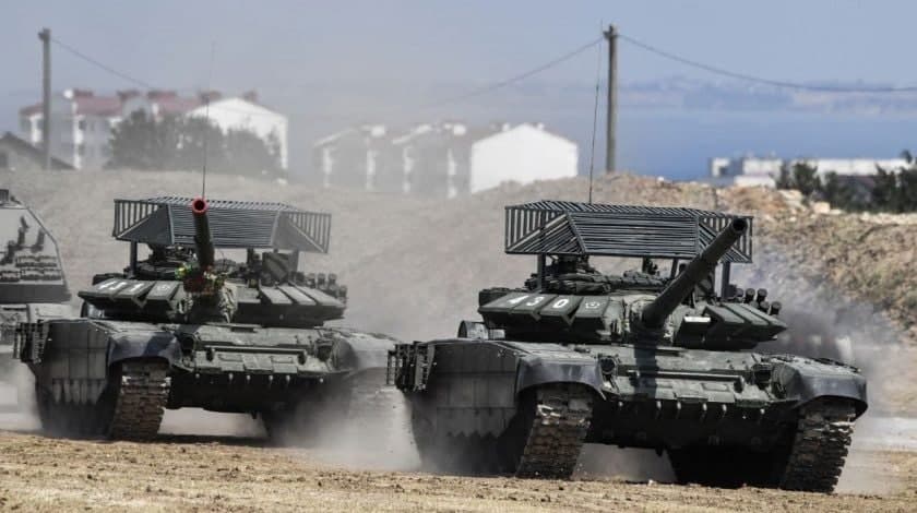 Krımdan Rusiya tankları Ukraynaya belə daxil oldu – VİDEO