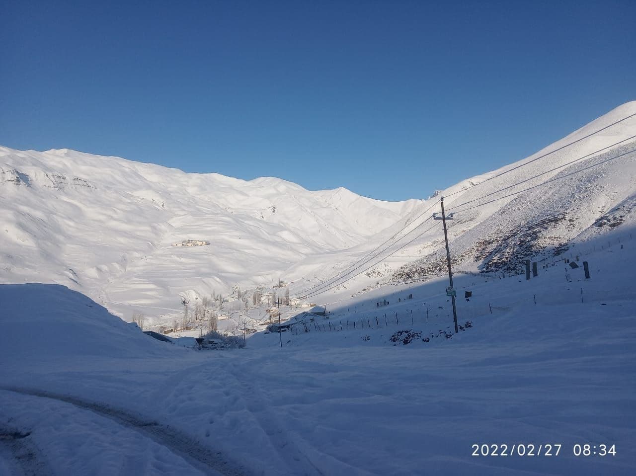 Quba-Xınalıq yolu qar və daş-kəsəkdən təmizləndi - FOTO