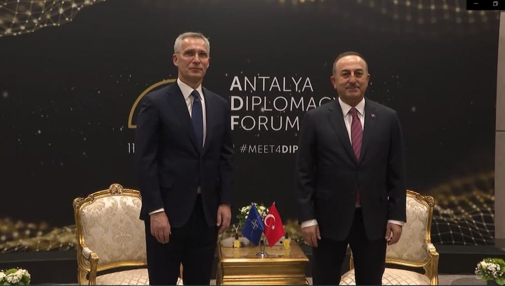 Çavuşoğlu NATO-nun Baş katibi ilə görüşdü - Antalyada