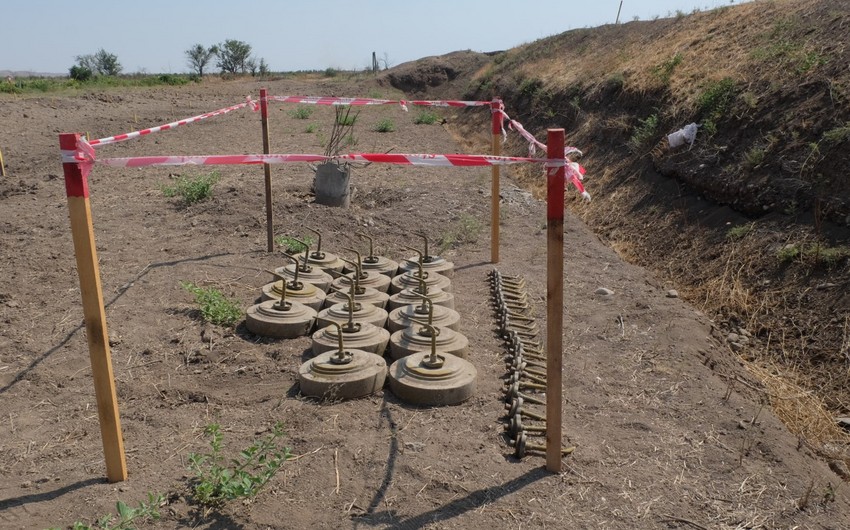 Azad edilən ərazilərdə daha 34 mina aşkarlandı - FOTO