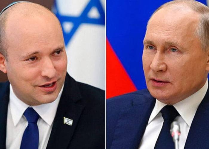İsrailin baş naziri Putinlə Ukraynanı müzakirə etdi