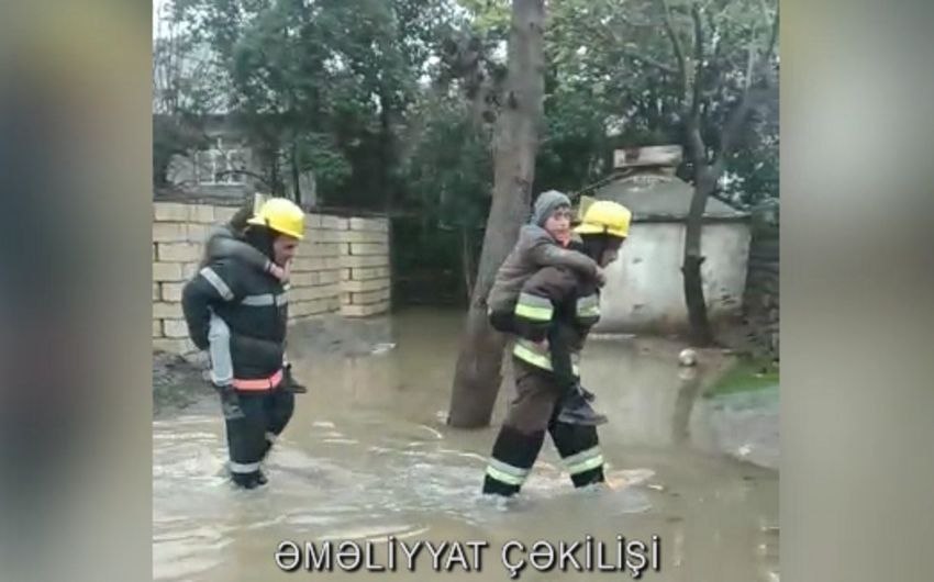 Masallı və Cəlilabadda su basmış ərazilərdən daha 25 nəfər xilas edildi - VİDEO
