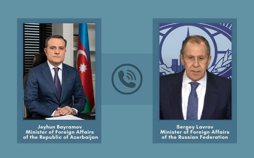 Ceyhun Bayramovla Sergey Lavrov üçtərəfli bəyanatın icrasını müzakirə etdi