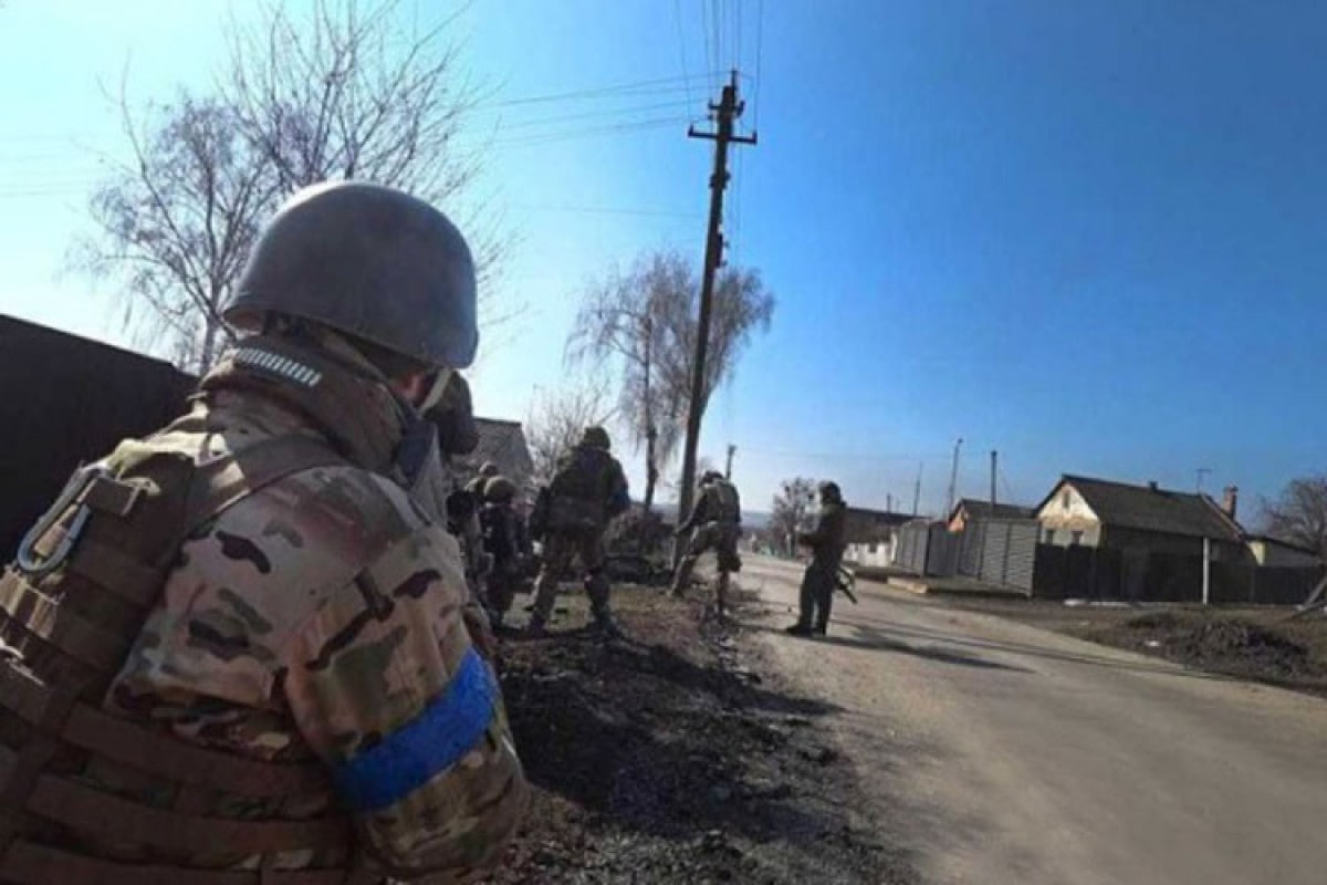 Ukrayna Ordusu Xarkovun Olxovka kəndini azad etdi  - VİDEO