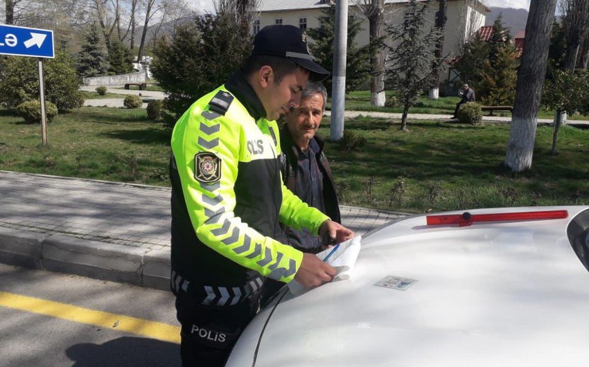 Yol polisi qaydaları pozan 20 sürücünü cərimələdi - FOTO