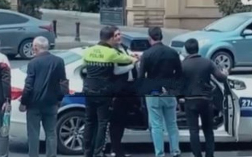 Bakıda polisin “Saxla” əmrinə tabe olmayan taksi sürücüsü saxlanıldı