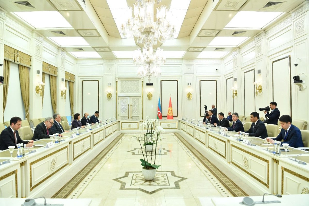 Sahibə Qafarova Qırğızıstan Prezidenti ilə görüşdü - FOTO