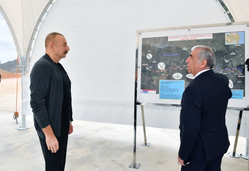 Prezident Daşaltıda tunellərin tikintisi ilə tanış oldu - YENİLƏNİB/FOTO