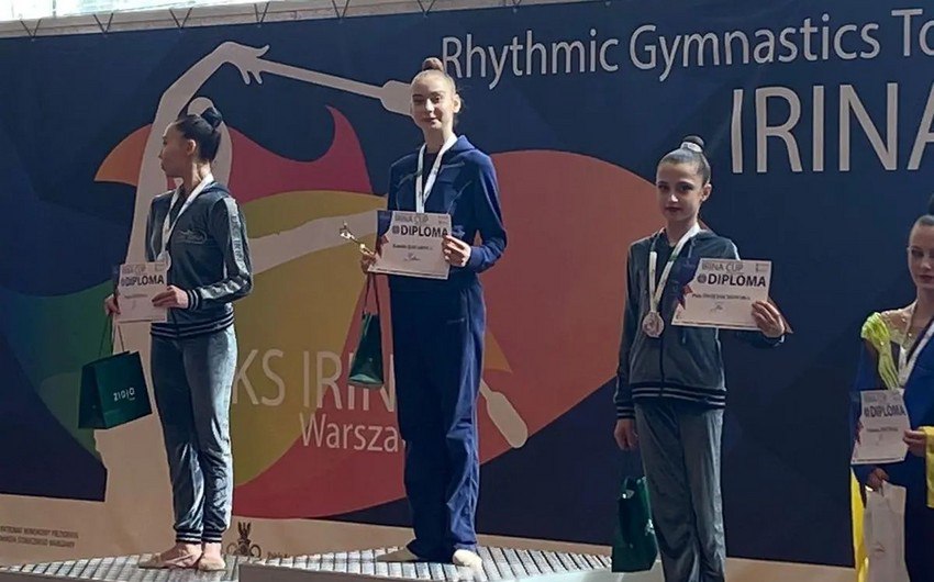 Azərbaycan gimnastları Polşada iki medal qazandı - FOTO